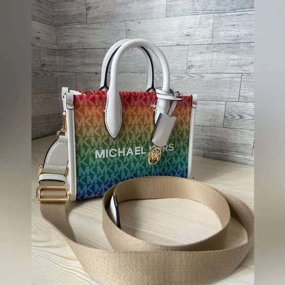 Michael Kors XS Rainbow Mirella Crossbody - Picture 3 of 10